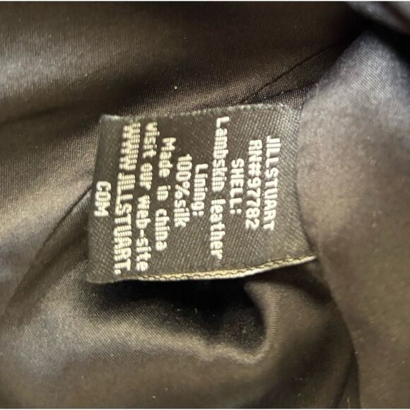 JILL STUART Collection Runway Lambskin Leather Bolero Cropped Bow Jacket Size 0 - Picture 4 of 6